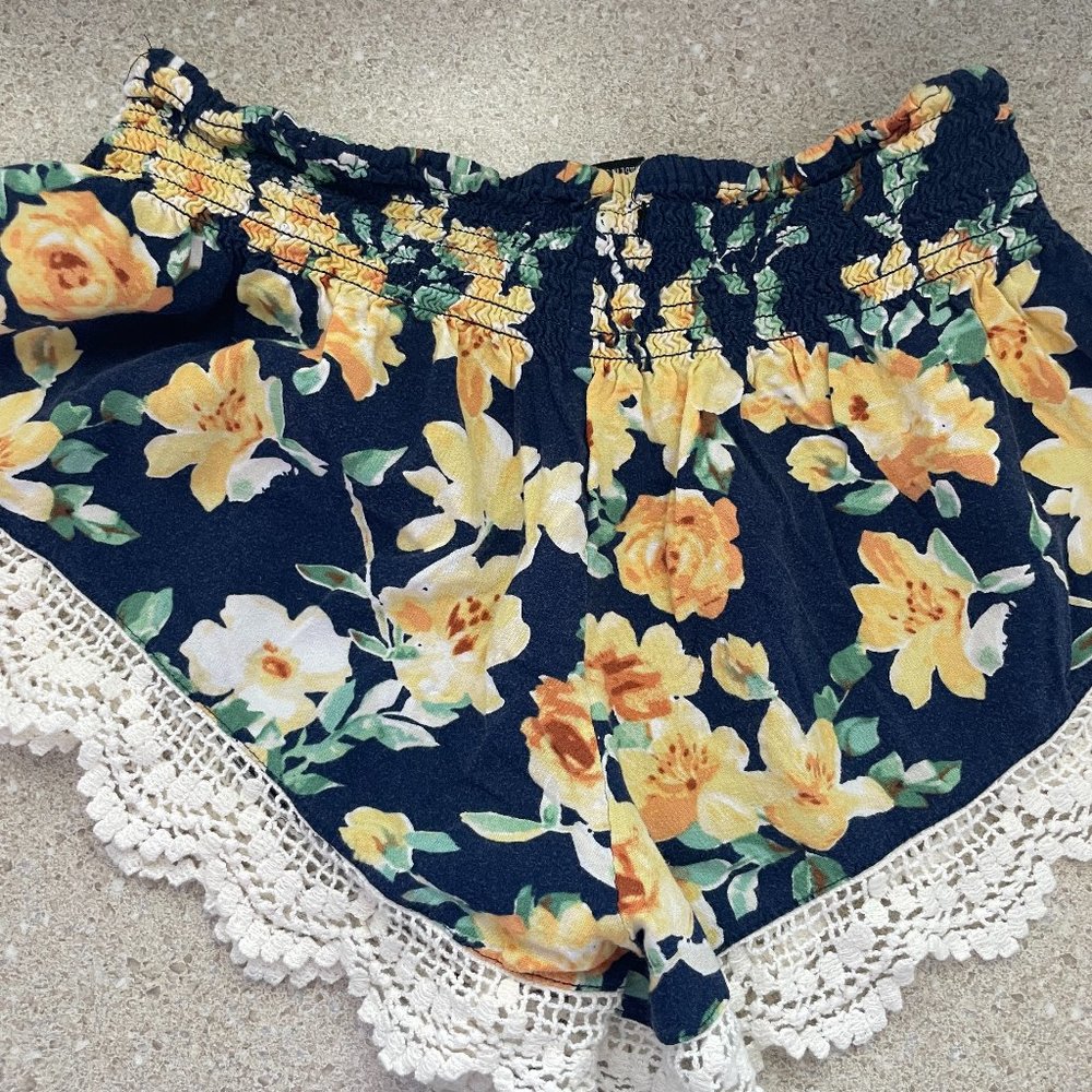 Floral Spring Feminine Short Short